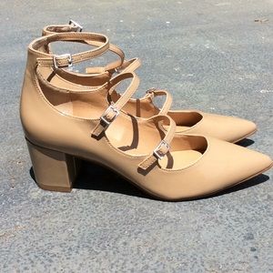 NIB Tahari Rave Nude Patent Leather Mary Jane 7